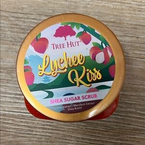 Lychee Kiss Shea Sugar Scrub - Gold and Red